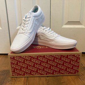 Vans Comfycush Old Skool (Mens) size 12 True White, True White NWOT